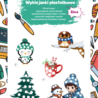 ZIMOWE WYKLEJANKI PLASTELINOWE